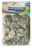 pompony-puszyste-szare-24szt-stan-nowy