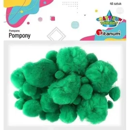 pompony-akrylowe-zielone-45szt