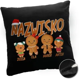 czarna-poduszka-swiateczna-ciasteczkowa-prezent-na-mikolajki-swieta-imie
