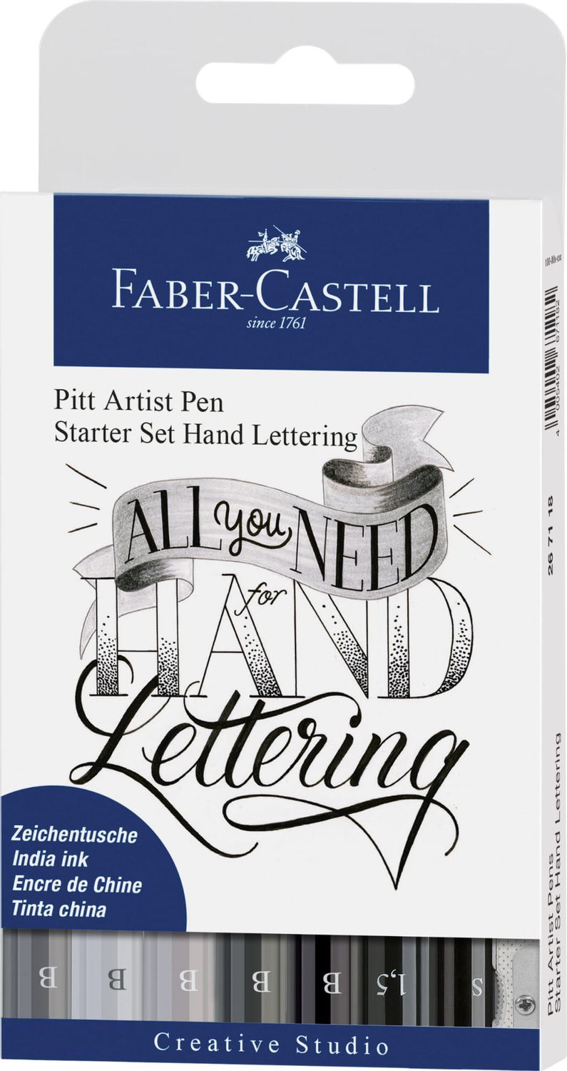 FABER-CASTELL Pisaki Handlettering ZESTAW 9 elementów