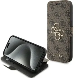 guess-gubkp15l4gmgbr-iphone-15-pro-6-1-brazowy-book-book-4g-metal-logo