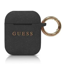 guess-guaccsilglbk-airpods-1-2-cover-czarny-black-silicone-glitter