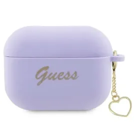 guess-guap2lschsu-airpods-pro-2-cover-purpurowy-purple-silicone-charm-heart