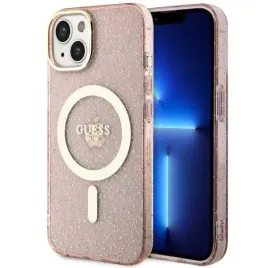 guess-guhmp14shcmcgp-iphone-14-6-1-rozowy-pink-hardcase-glitter-gold-magsa