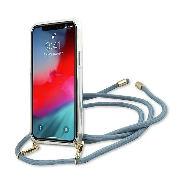 guess-guhcp12scrtvsbl-iphone-12-mini-54-niebieski-blue-hardcase-script-vi-stan-nowy