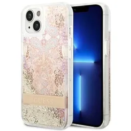 guess-guhcp14mlflsd-iphone-14-plus-67-zloty-gold-hardcase-paisley-liquid