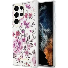 guess-guhcs23lhcfwst-s23-ultra-s918-bialy-white-hardcase-flower-collection