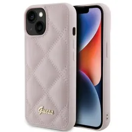 guess-guhcp15spsqsqsp-iphone-15-6-1-rozowy-pink-hardcase-quilted-metal-log