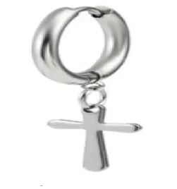 srebrne-kolko-kolczyk-do-ucha-krzyzyk-krzyz-huggie-ss316l