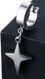 huggie-kolczyk-do-ucha-ze-stali-krzyzyk-gwiazda-gothic-punk-rock