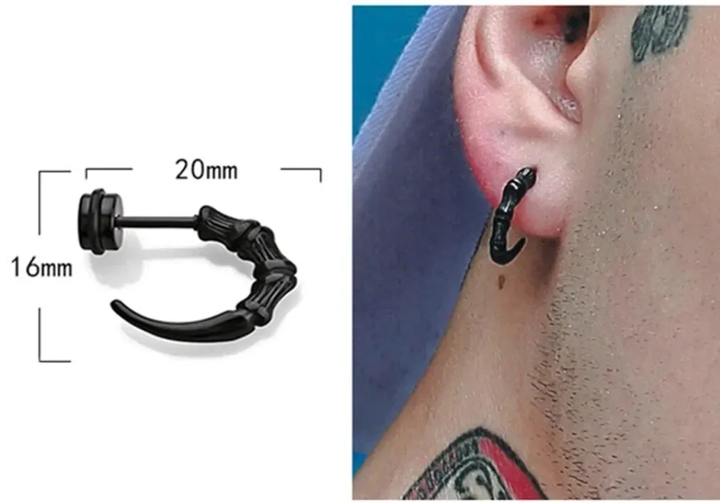 kolczyk-do-ucha-pazur-ogon-rog-punk-gothic-stal