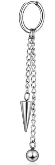 kolczyk-do-ucha-huggie-stozek-punk-gothic-stal