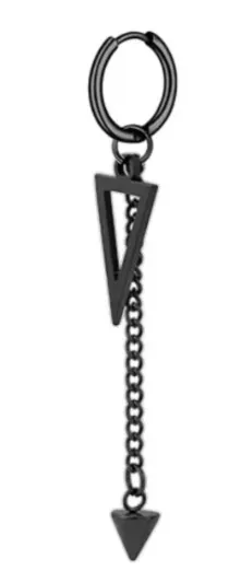 kolczyk-do-ucha-huggie-trojkat-punk-gothic-stal