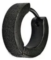 huggie-kolczyk-do-ucha-okragly-ze-stali-piaskowany-gothic-punk