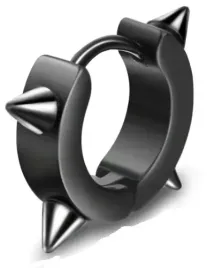 huggie-kolczyk-do-ucha-koleczko-z-kolcami-stal-punk-gothic