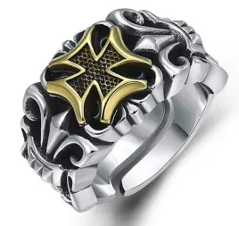 sygnet-pierscien-desing-krzyz-punk-gothic-prezent
