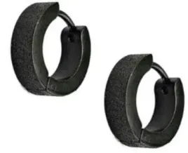 huggie-kolczyki-do-uszu-okragly-ze-stali-piaskowany-gothic-punk