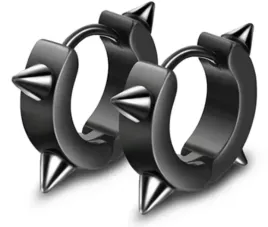 huggie-kolczyki-do-uszu-koleczko-z-kolcami-gothic-punk-stal