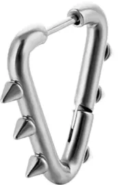 kolczyk-do-ucha-huggie-trojkatny-z-kolcami-stozki-stal-punk-gothic-rock