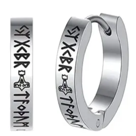viking-norse-kolczyk-do-ucha-okragly-ze-stali-punk-gothic