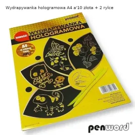 wydrapywanka-hologramowa-a4-zlota