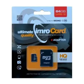 karta-pamieci-microsdxc-64gb-imro-adp10c-uhs-3