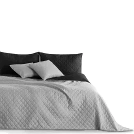 decoking-narzuta-na-lozko-axel-gladka-mikrofibra-170x270-szara-czarna