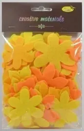 kwiatki-z-filcu-tonacja-zolto-pomaranczowa-60szt