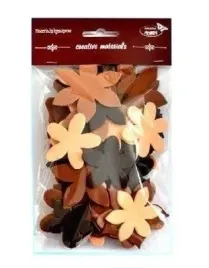 kwiatki-tonacja-brazowa-60szt