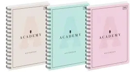 kolozeszyt-a4-100k-kratka-academy-pastel-5szt