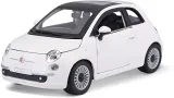 fiat-500-white-1-24-bburago-skala-skale-1-19-do-1-25