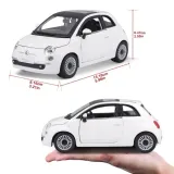 fiat-500-white-1-24-bburago-marka-bburago-stan-nowy