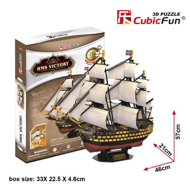 puzzle-3d-zaglowiec-hms-victory-material-pianka