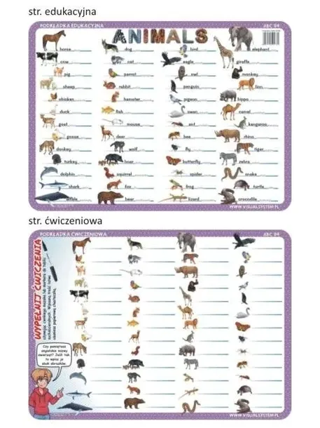 podkladka-edu-04-animals-jezyk-angielski-marka-visual-system
