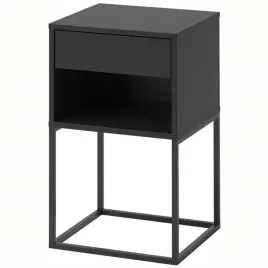 ikea-vikhammer-stolik-nocny-czarny-40x39-cm