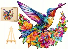 puzzle-drewniane-koliber-260-elementow-koliber-i-kwiatach-drewniane-pudelko