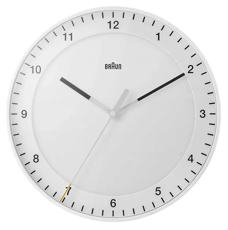 zegar-scienny-braun-bialy-30cm-1x-bateria-maxell-aa-stan-nowy