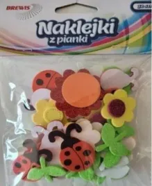 naklejki-z-pianki-kwiatki-i-biedronki-32szt