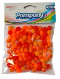pompony-pomaranczowe-10mm-100szt-stan-nowy