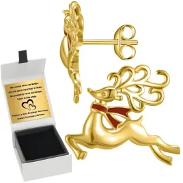 zlote-kolczyki-renifery-pozlacane-na-swieta-prezent-srebro-925-grawer