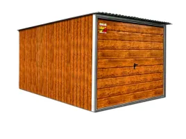 garaz-blaszany-drewnopodobny-lux-3x5-brama-uchylna-w-panelu-poziomym
