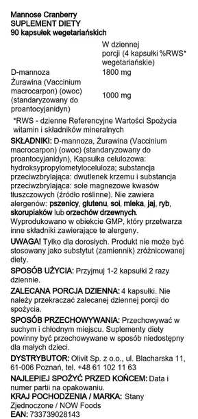 mannose-cranberry-90-vcaps-data-waznosci-brak-informacji