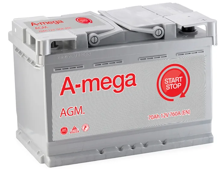 AKUMULATOR AMEGA AGM 12V 70AH 760A P+ , RADOM
