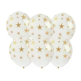 balony-ze-zlotym-nadrukiem-gwiazdki-6-szt