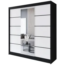 szafa-przesuwna-rimi-vi-200-polki-czarny-bialy-mat-stylowa-nowa-nowoczesna