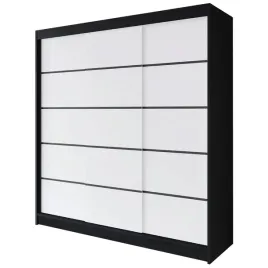 szafa-przesuwna-rimi-vii-200-polki-czarny-bialy-mat-stylowa-nowa-modulowa