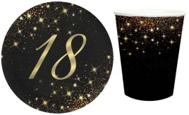 zestaw-czarny-talerzyki-kubeczki-sparkling-papierowe-na-18-urodziny-12szt