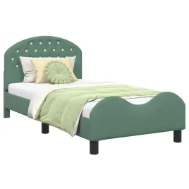 lozko-dzieciece-z-rama-i-zaglowkiem-zielony-morski-80-x-160-cm