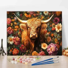 zestaw-do-malowania-po-numerach-bez-ramy-krowa-szkocka-40x50cm