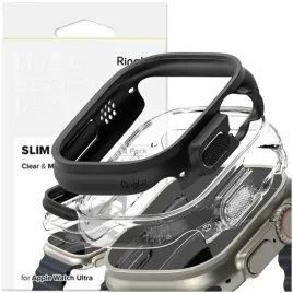 ringke-slim-2-pack-etui-do-apple-watch-ultra-1-2-49-mm-clear-matte-blac